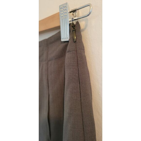 Louis Vuitton Skirt Womens 34 Gray Wool A-Line High Rise Midi Skirt France Sz 2 - Picture 5 of 11
